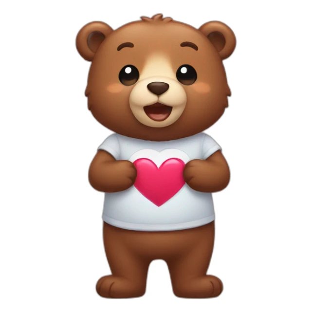Bear full of love sticker