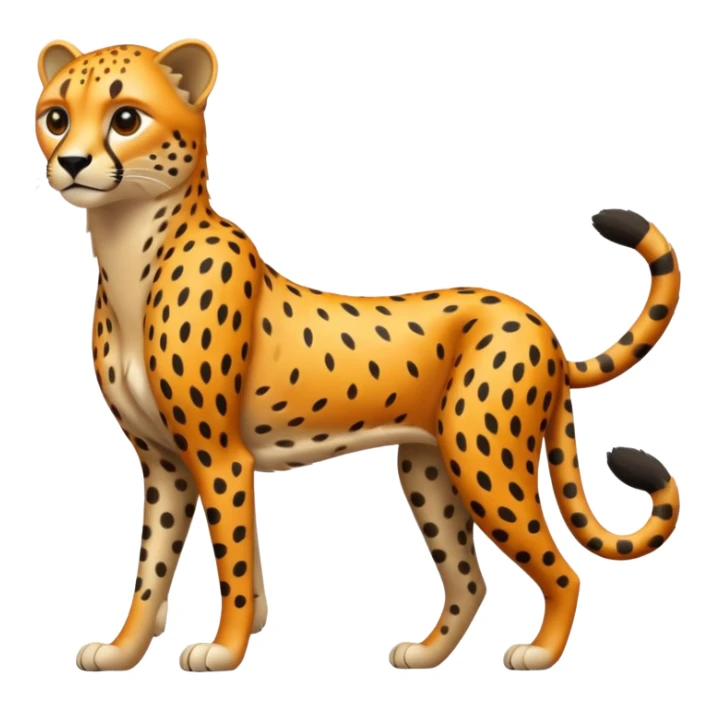 Emoji de un chita de cuerpo completo sticker