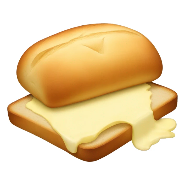 A bread with a lot of butter sticker