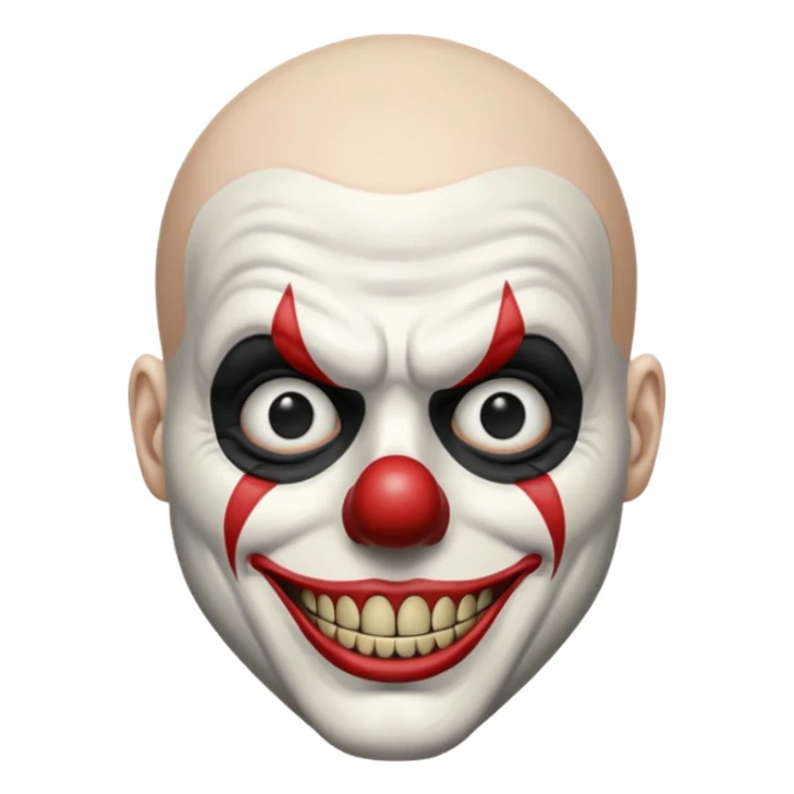 Art the clown (bald mim) Terrifier movie sticker