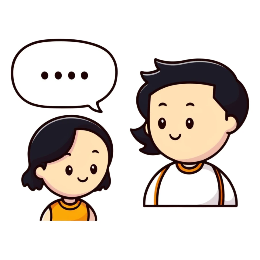 couple embracing with speech bubble saying tumse sticker