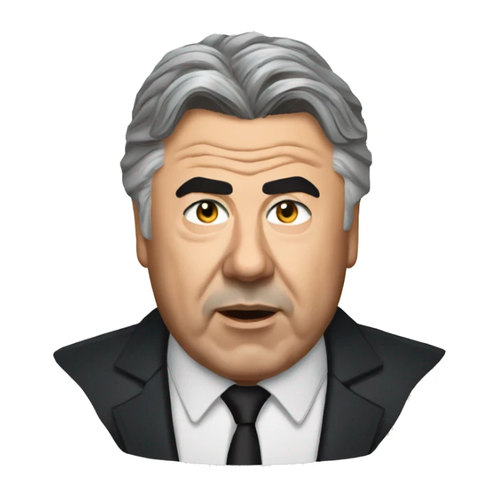 Carlo Ancelotti with an eyebrow up sticker