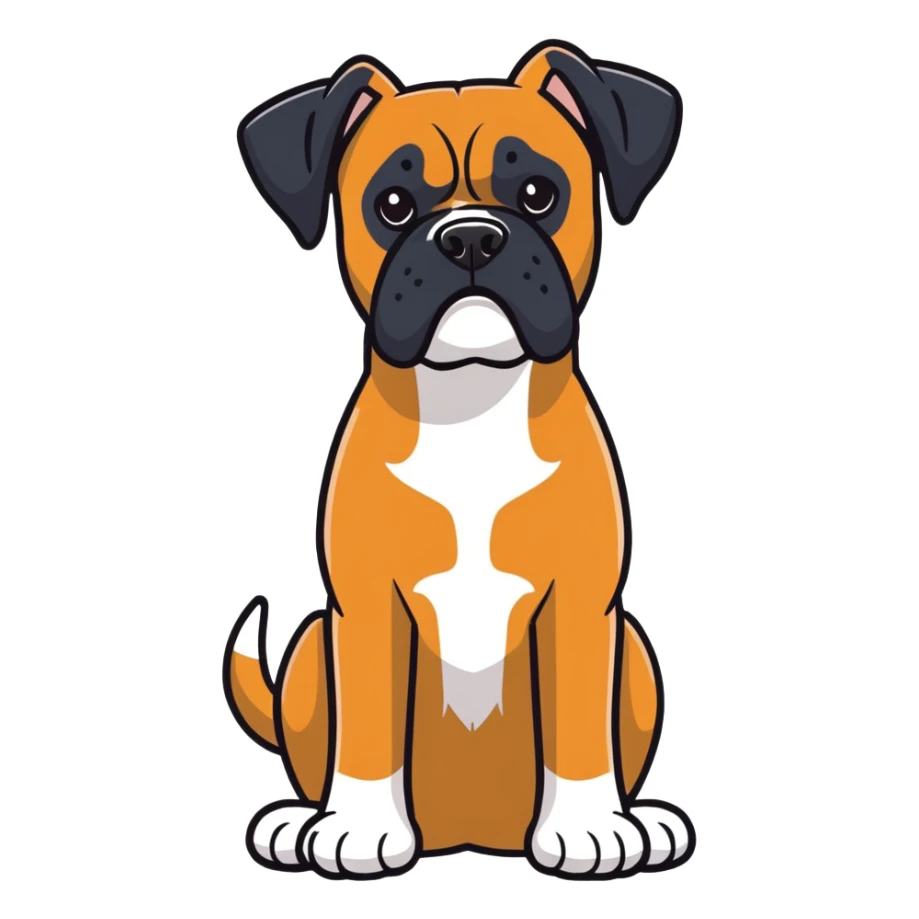 My boxer dog who is black named Stanley sticker