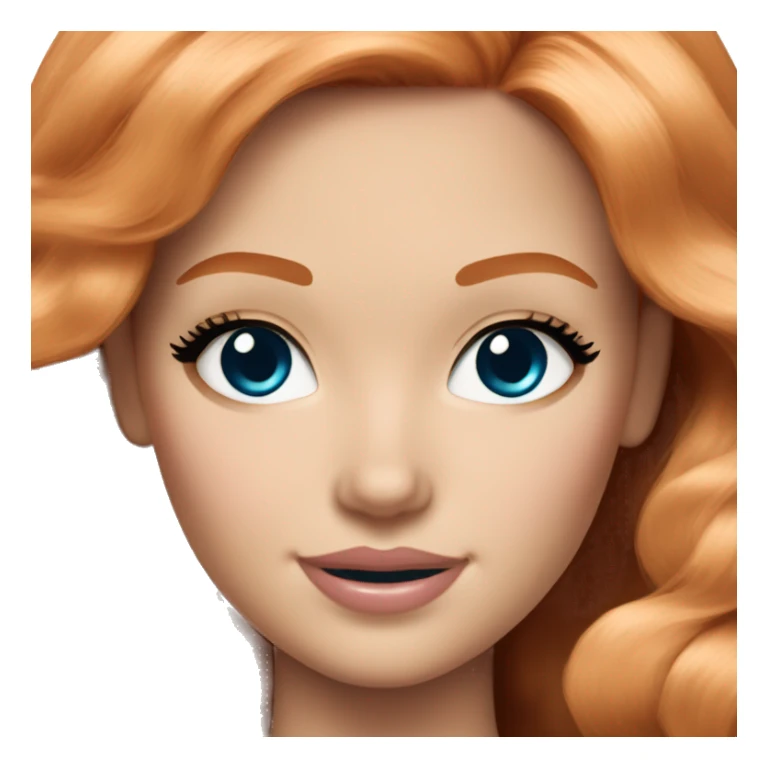 Beautiful Barbie ginger fair skin sticker