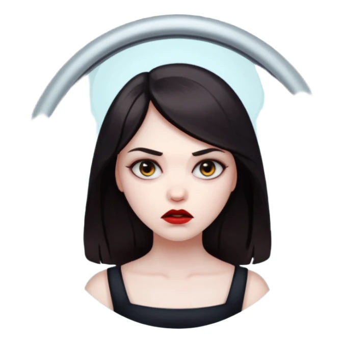 killer in mirror behind woman sticker