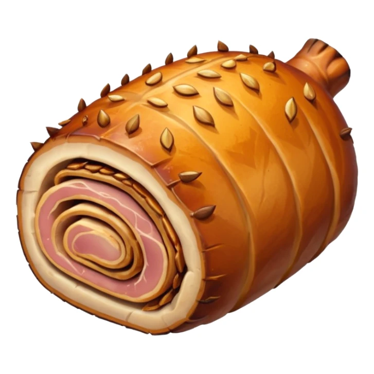 a roasted joint of pork emoji sticker