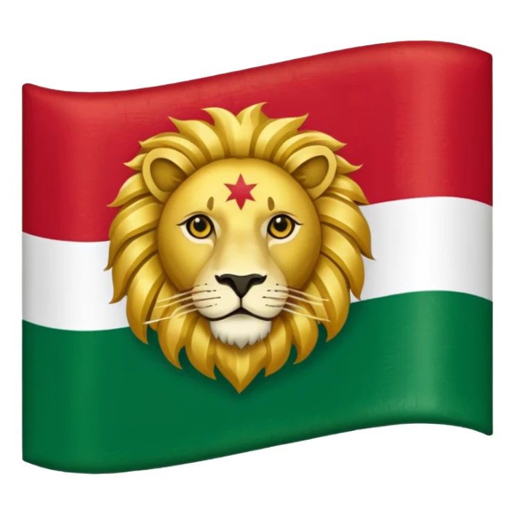 Sun and lion flag of Iran sticker