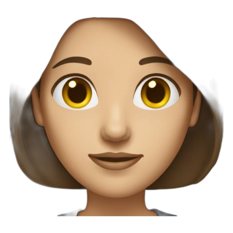 woman architect brown hair sticker