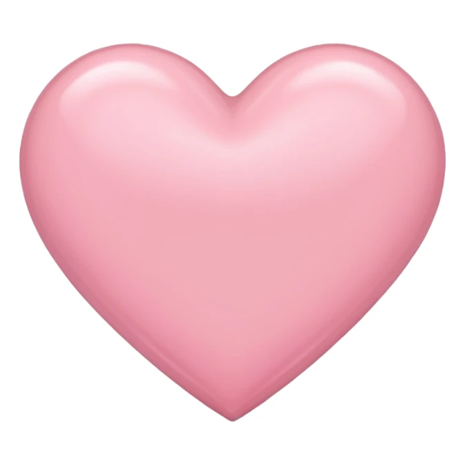 Light pink heart sticker