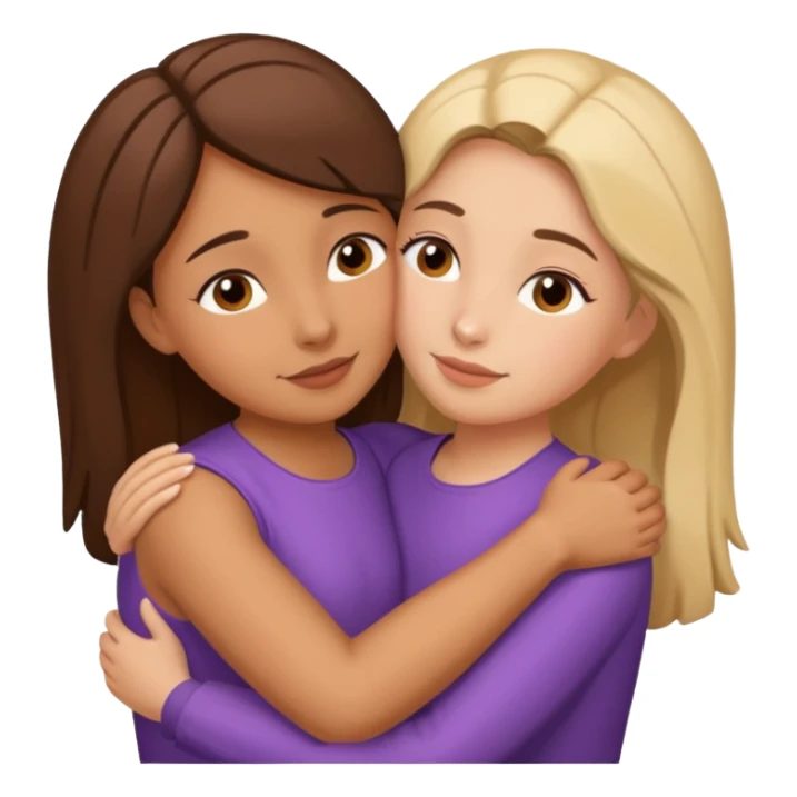 Hugging one carmelitan sister one normal woman love sticker