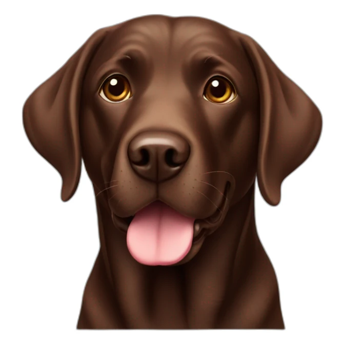 chocolate labrador  sticker