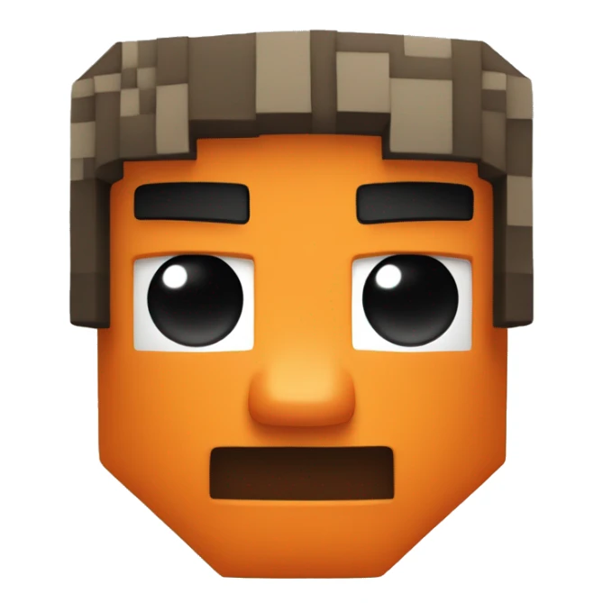 minecraft orange sticker