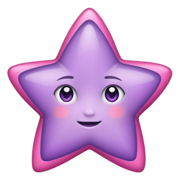 estrella lila y rosa  sticker