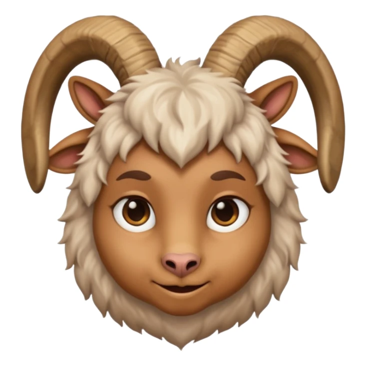 goat head person sticker