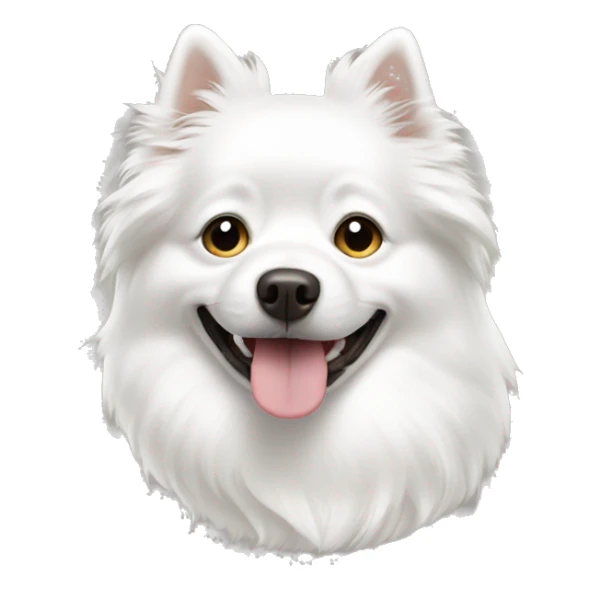 dog, white spitz sticker