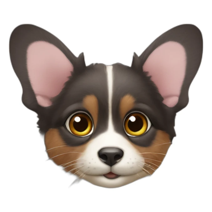 un papillon sur le nez d'une loutre sticker