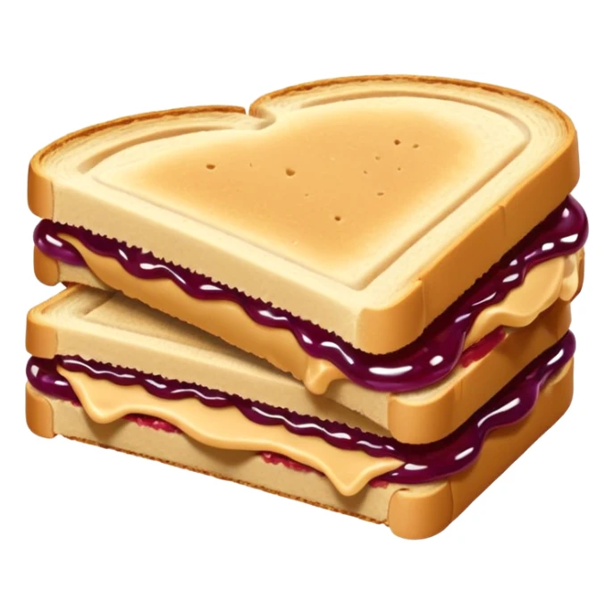 an uncrustable sanwich with a bite taken out of it sticker