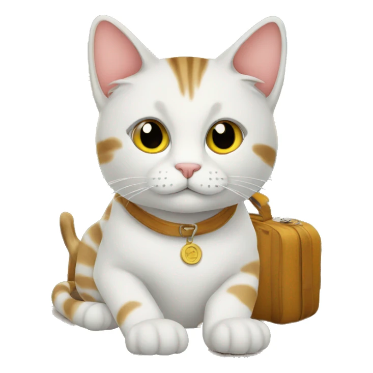 travel cat sticker