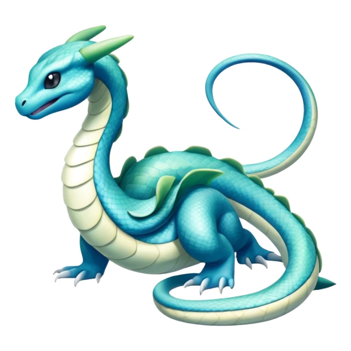 Seviper-Dragonair-Dratini-hybrid, full body, two legs, two hands sticker