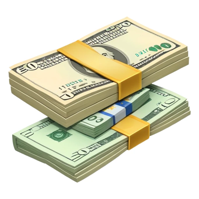 euro bank notes exchange with US dollar bank notes sticker