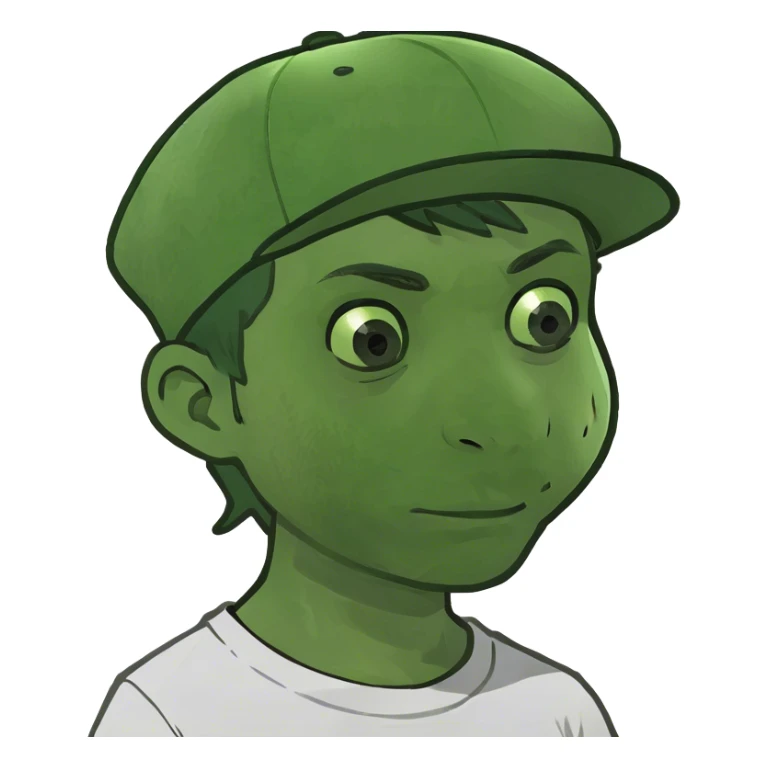 portrait of a boy sticker