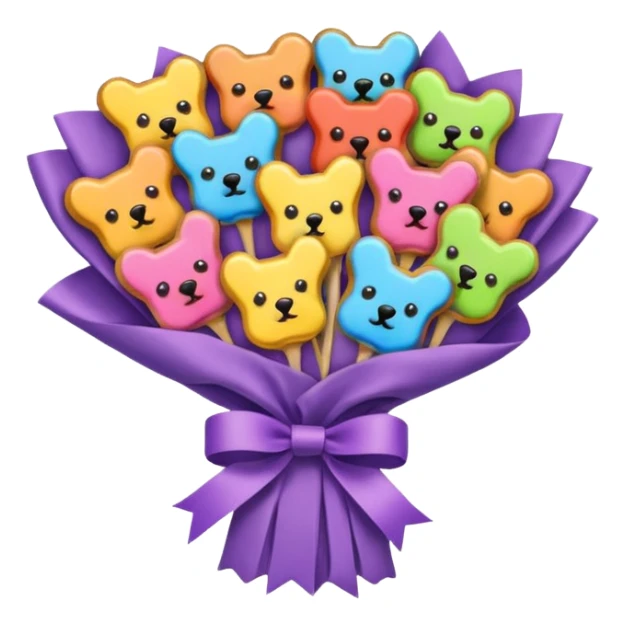 bouquet of dog treats  sticker