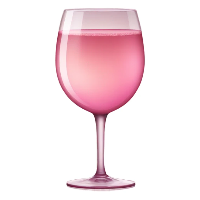 pink champagne with a burgundy glass sticker