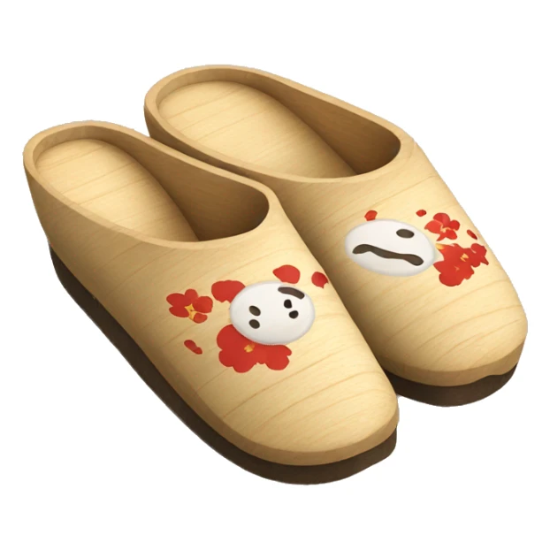 Japan wooden slippers sticker