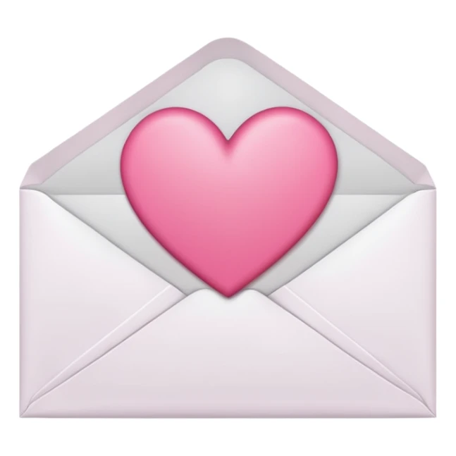 A close-up photograph of a simple white paper envelope sealed with a small, pink heart, natural lighting sticker