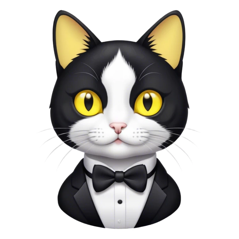 tuxedo cat sticker