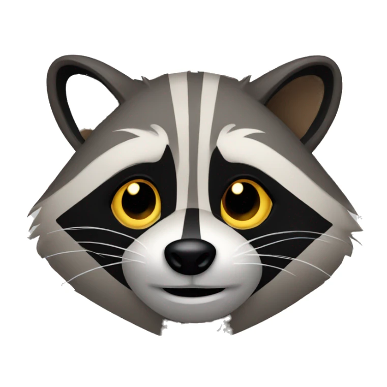 raccoon face sticker