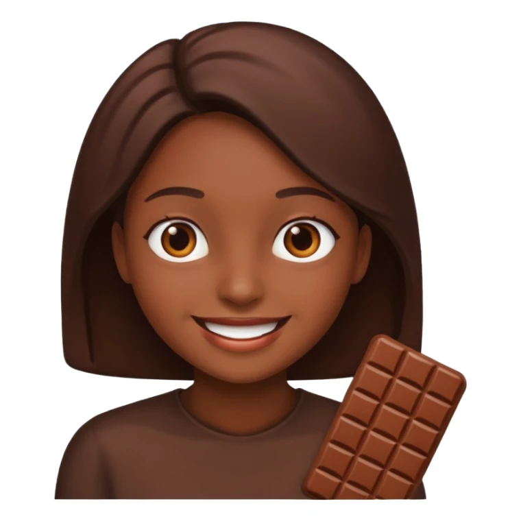 Person-chocolate sticker