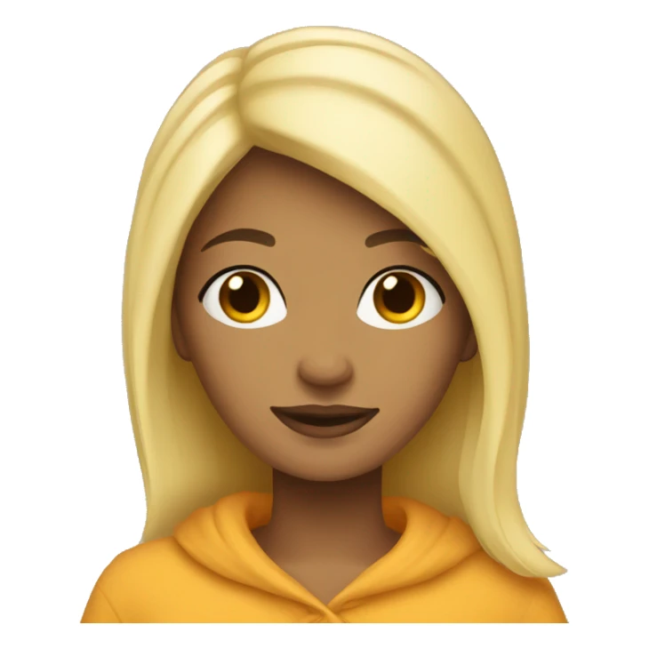 Blonde girl cozy sticker
