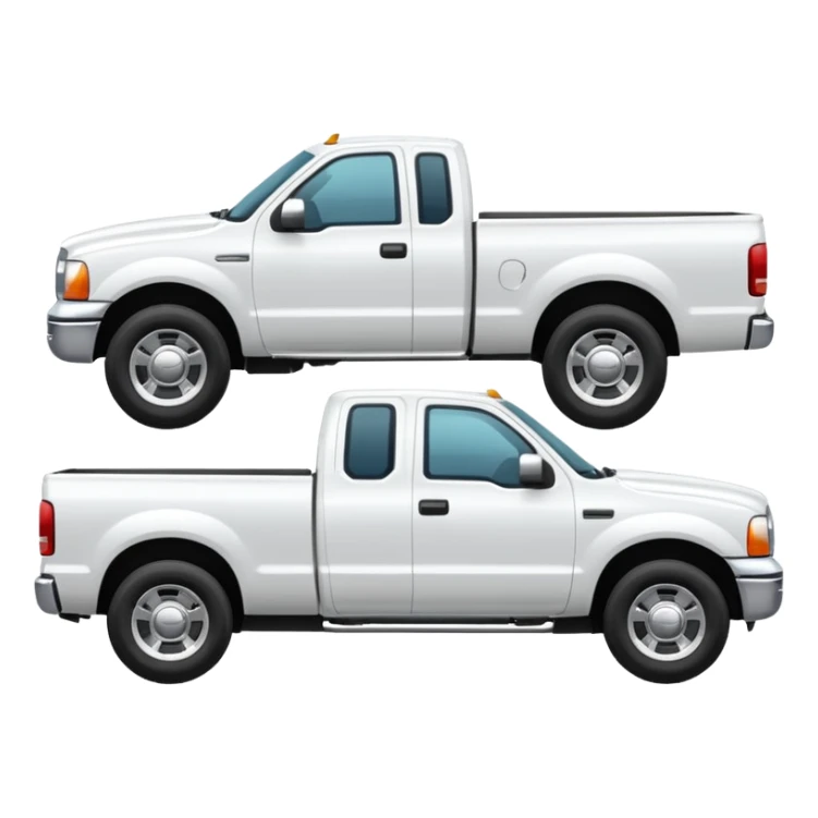 WHITE PICKUPTRUCK SIDE VIEW ELLISDON ON SIDE OF TRUCK sticker