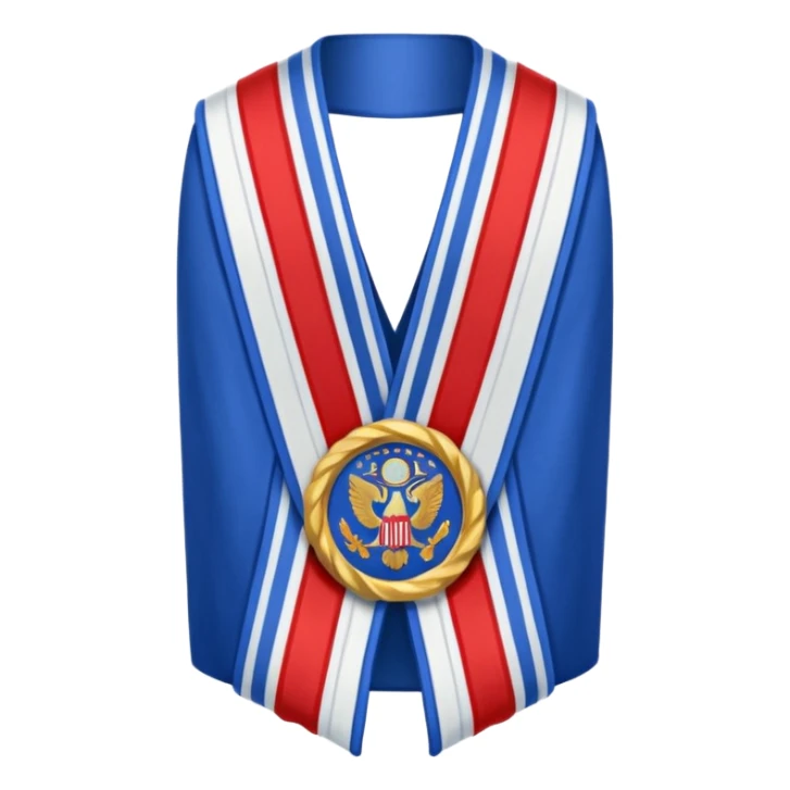 the mayor’s sash (with the color of french flag) sticker