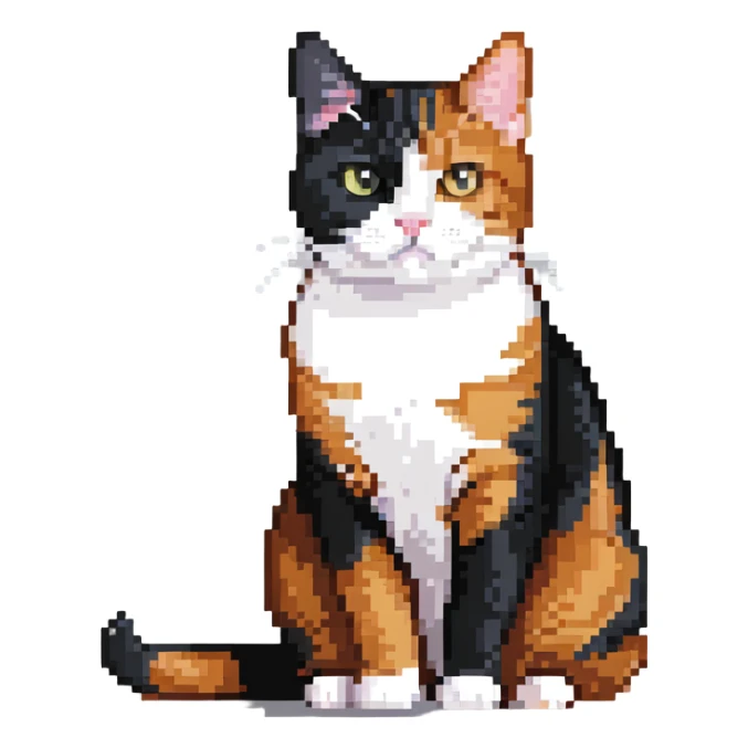 Ginger cat, black and white cat, calico cat, British shorthair cat sticker