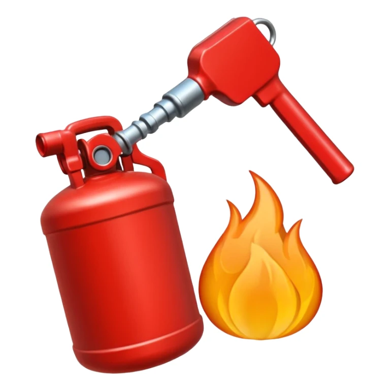 crveni kanister za benzin sticker