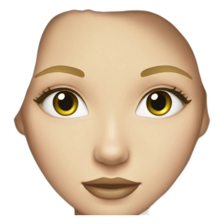 Woman-greeneyes-whiteskin-blondhair sticker