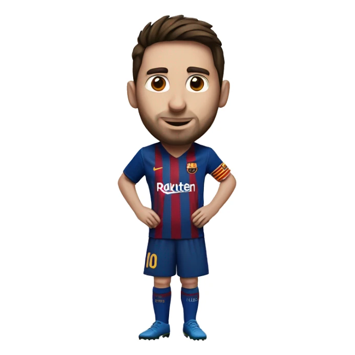 number 10 like in messi jersey, just the number in small point sticker