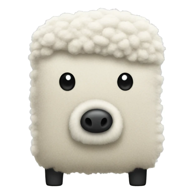 fridge made of sheephair sticker