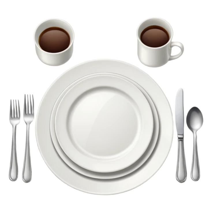 table setting sticker