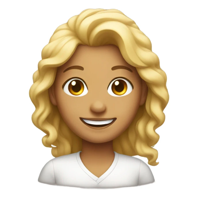 smiling woman  sticker