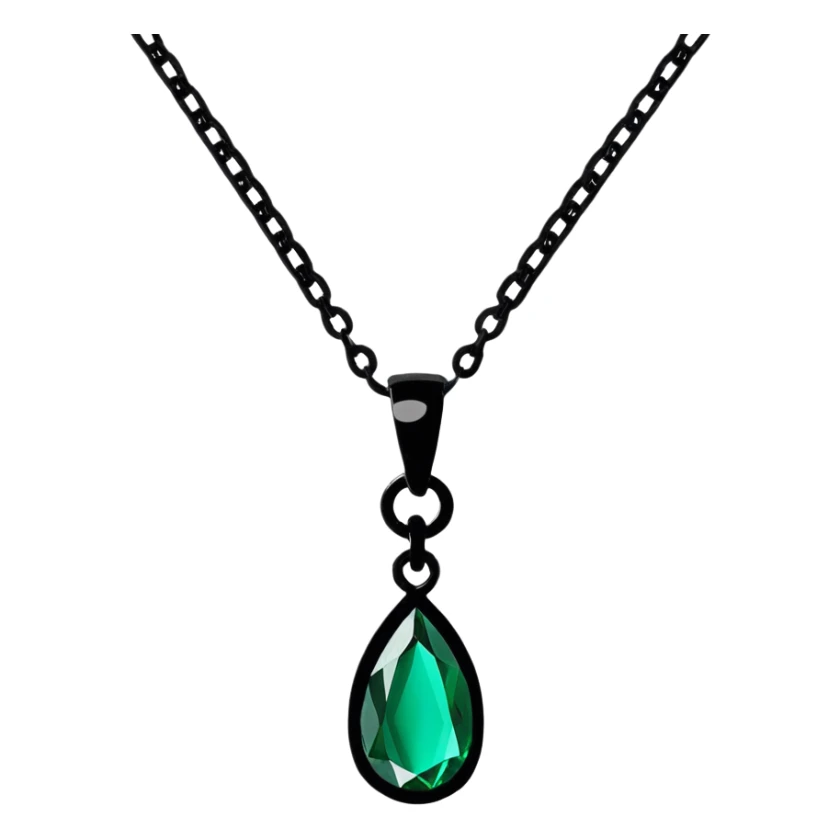 pendant with a gemstone or crystal on a chain sticker