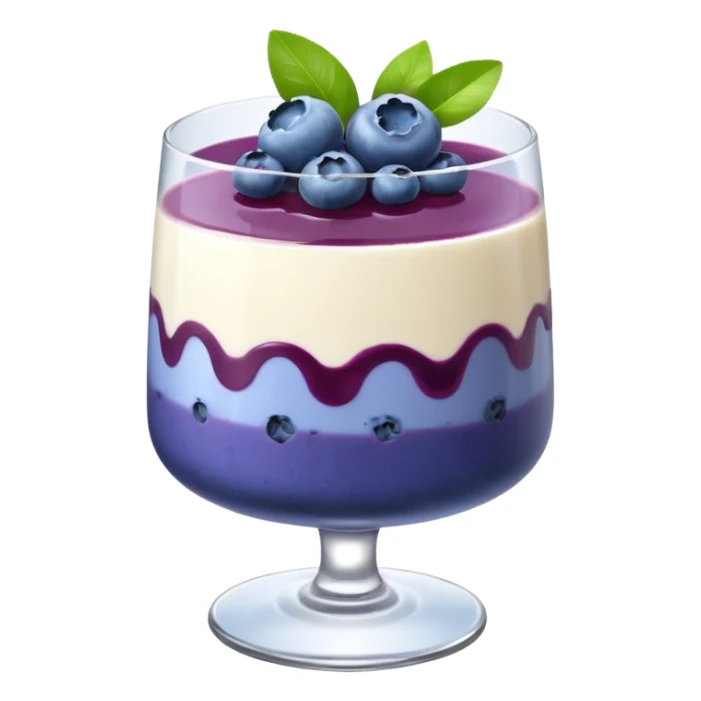 Blueberry pannacotta sticker
