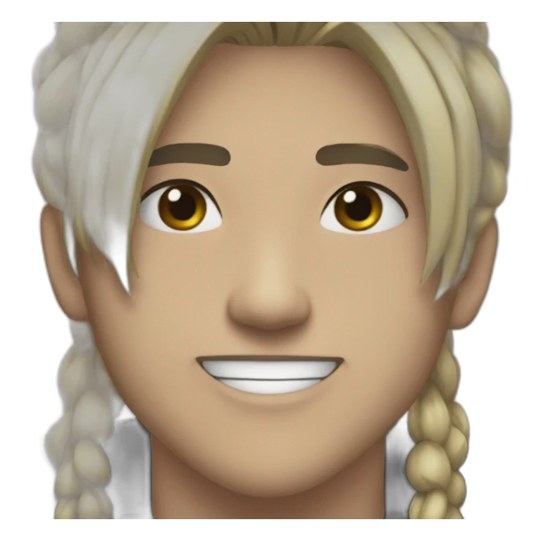 Siyah kıyafetli anime sticker