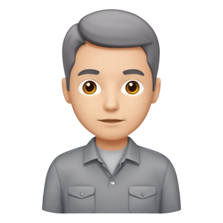 Transportation department, grey office shirt, two front pocket sticker