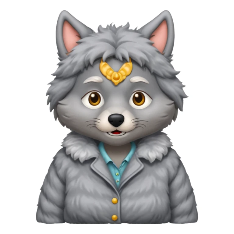 The big bad wolf put on Grandma's clothes. sticker