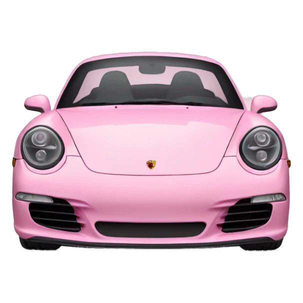 baby pink porsche car logo  sticker