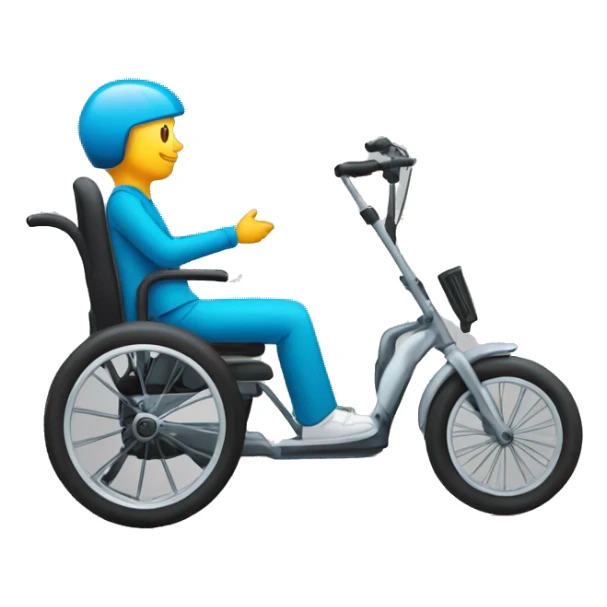 trotinette et personne en fauteuil roulant sticker