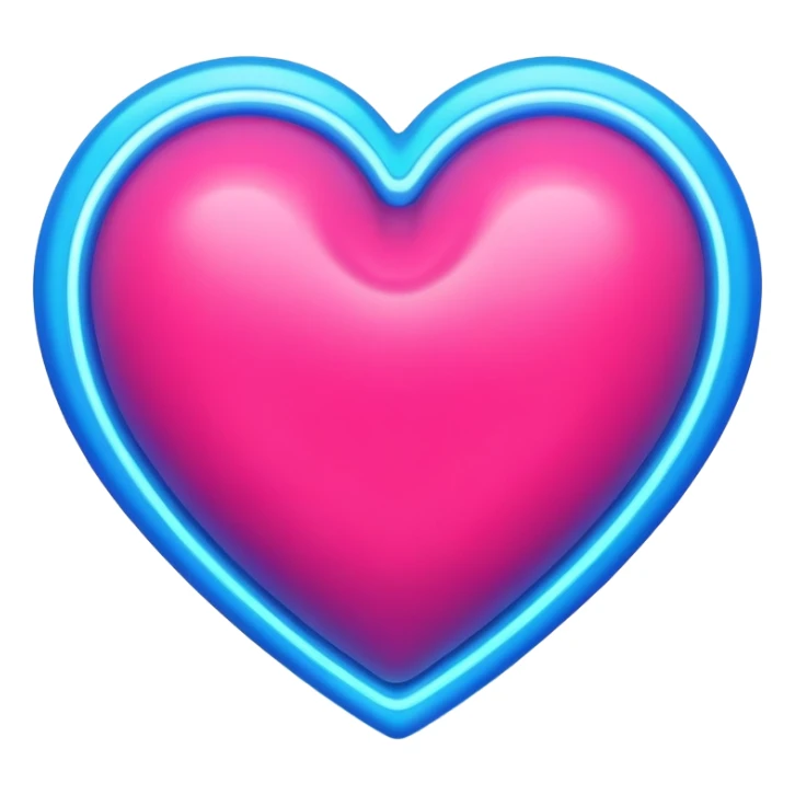 Blue Light Heart sticker
